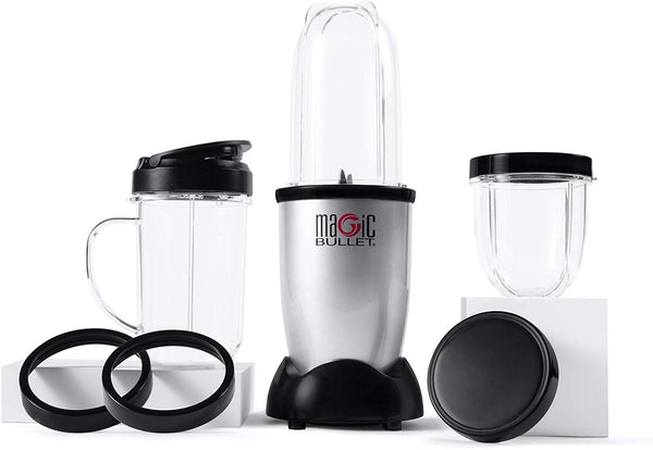 Magic Bullet Blender, Small, Silver, 11 Piece Set