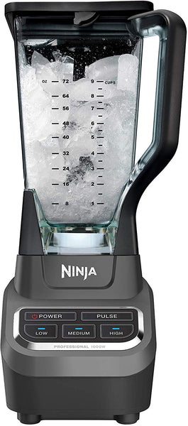 Ninja Professional 72oz Countertop Blender with 1000-Watt Base and Total Crushing Technology for Smoothies, Ice and Frozen Fruit (BL610), Black